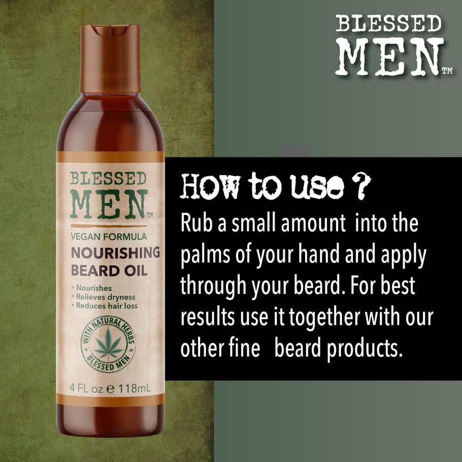 Beard Oil - How To Use - BLESSED MEN